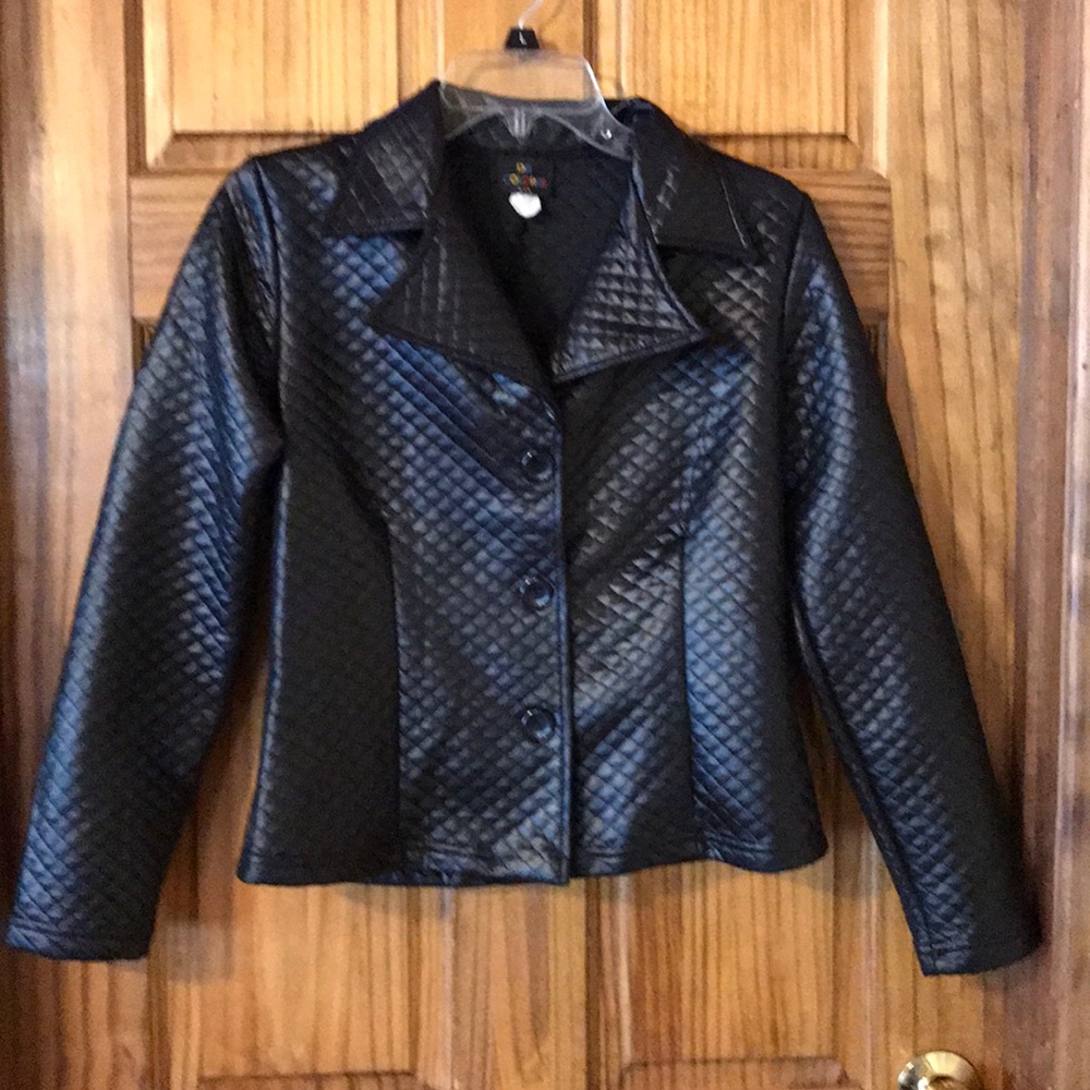 De Colores black quilted jacket